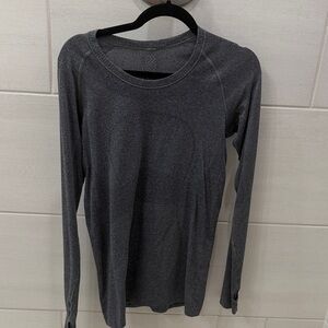 lululemon athletica Long Sleeve Crew Neck Top - Dark Gray